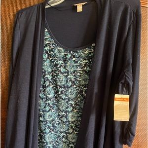 Built in tank with sweater